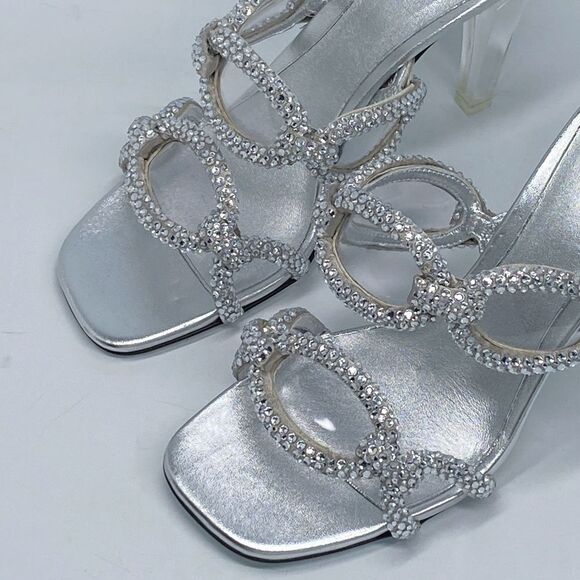 Valentino Garavani Chain 1967 embellished heel sandals size 36.5 - Picture 8 of 16